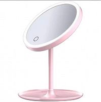 Зеркало косметическое Xiaomi DOCO Daylight Small Pink Mirror Pro (HZJ001) (Розовый) — фото